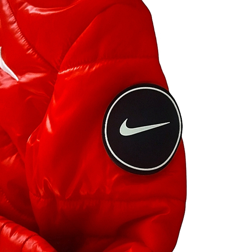 Nike Boys University Red Hooded PufferJacket. - Picture 2 of 4